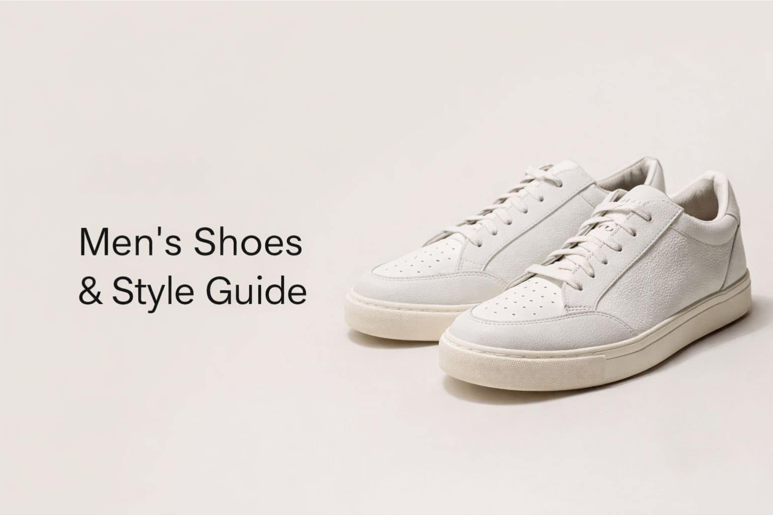 About Men’s Shoes & Style Guide – clean minimalist sneakers